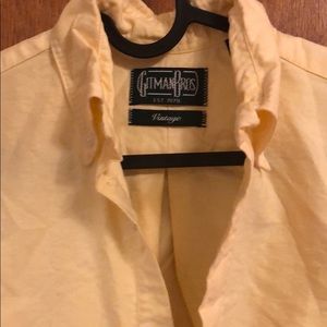 Gitman Bro’s. Yellow T Shirt Men’s XS. Vintage
